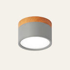Wood-Effect LED Button Ceiling Light - view 29