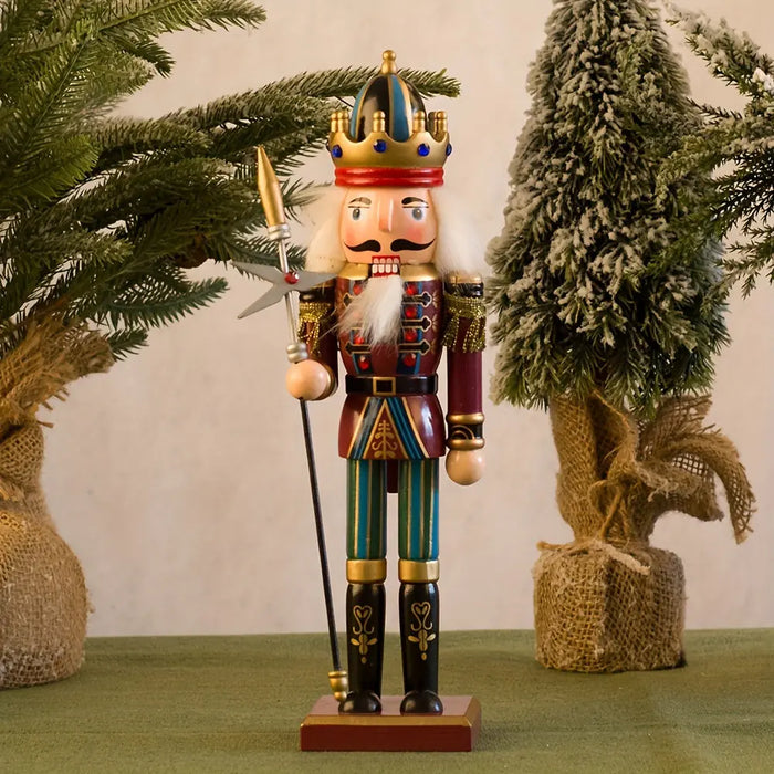Wooden Christmas Nutcracker Soldier Figurine, 5 Colour Options - product view 9