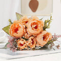 Artificial Peony Bouquet, Layered Decorative Flowers — product view 1