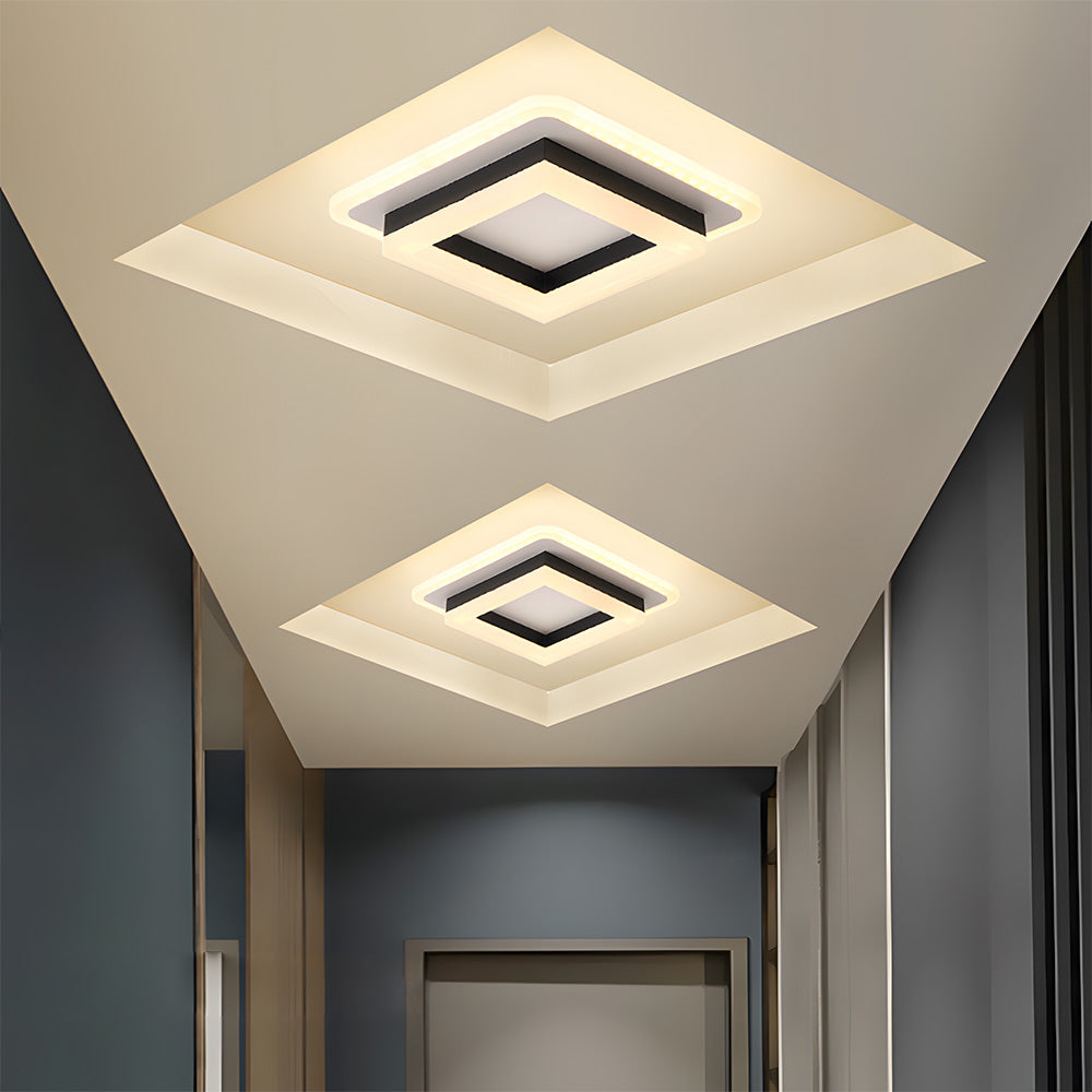 Bezel LED Flush Ceiling Light, Low-Profile Design - view 9