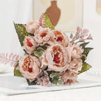 Artificial Peony Bouquet, Layered Decorative Flowers — product view 3