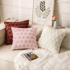 Plush Heart Pattern Cushion Cover – image 10