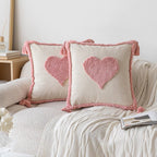 Tufted Geometric and Heart Cushion Cover – image 8