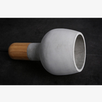 Concrete and Wood Pendant Light, Nordic Industrial Style - view 8