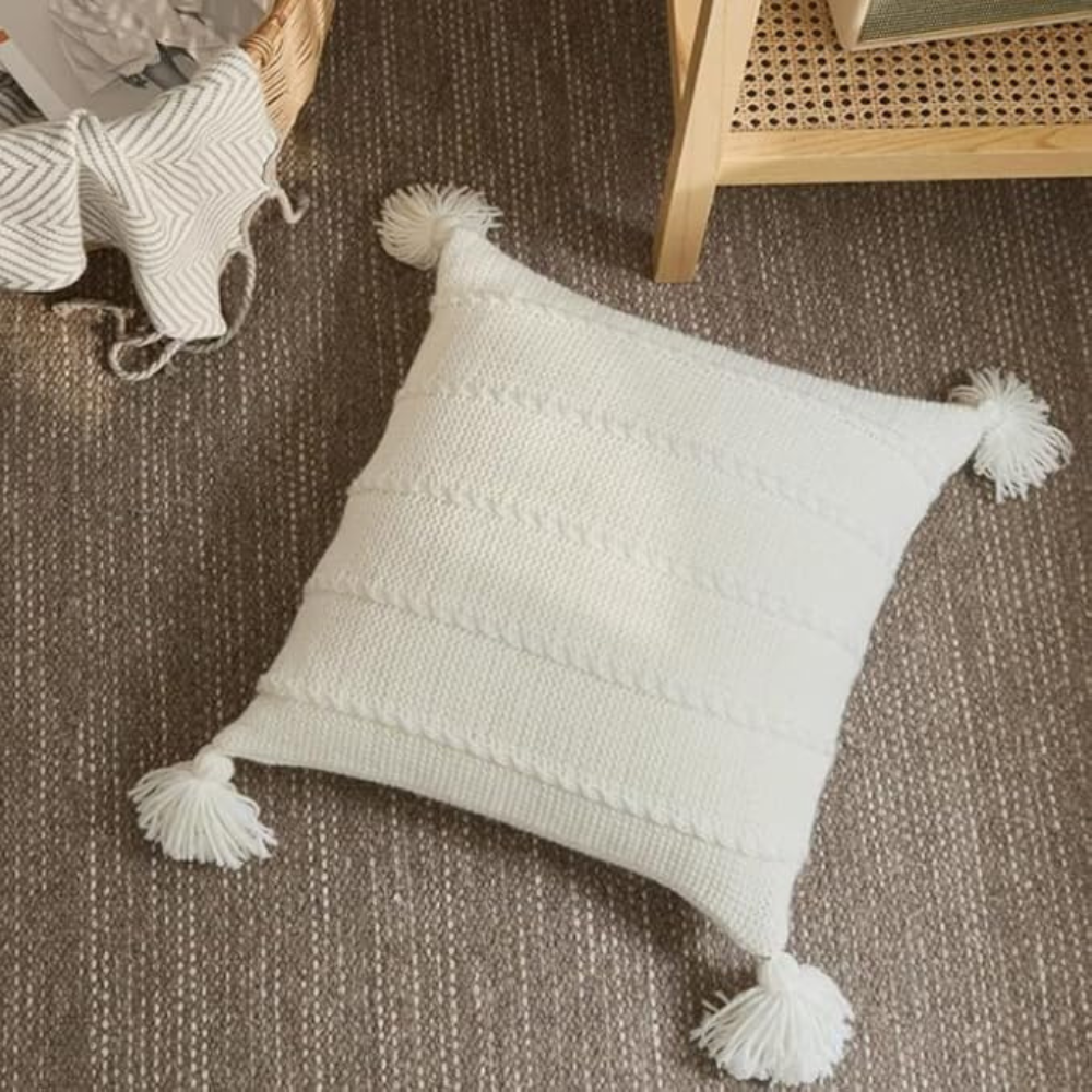 Knitted Tassel Acrylic Cushion Cover – image 11