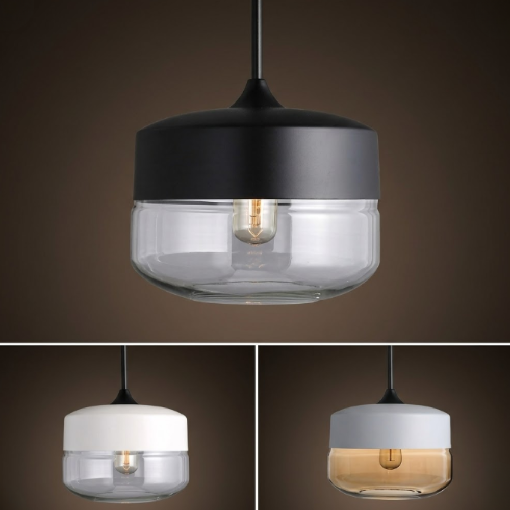 Geometric Glass Pendant Light, Clear or Smoky Finish - view 11