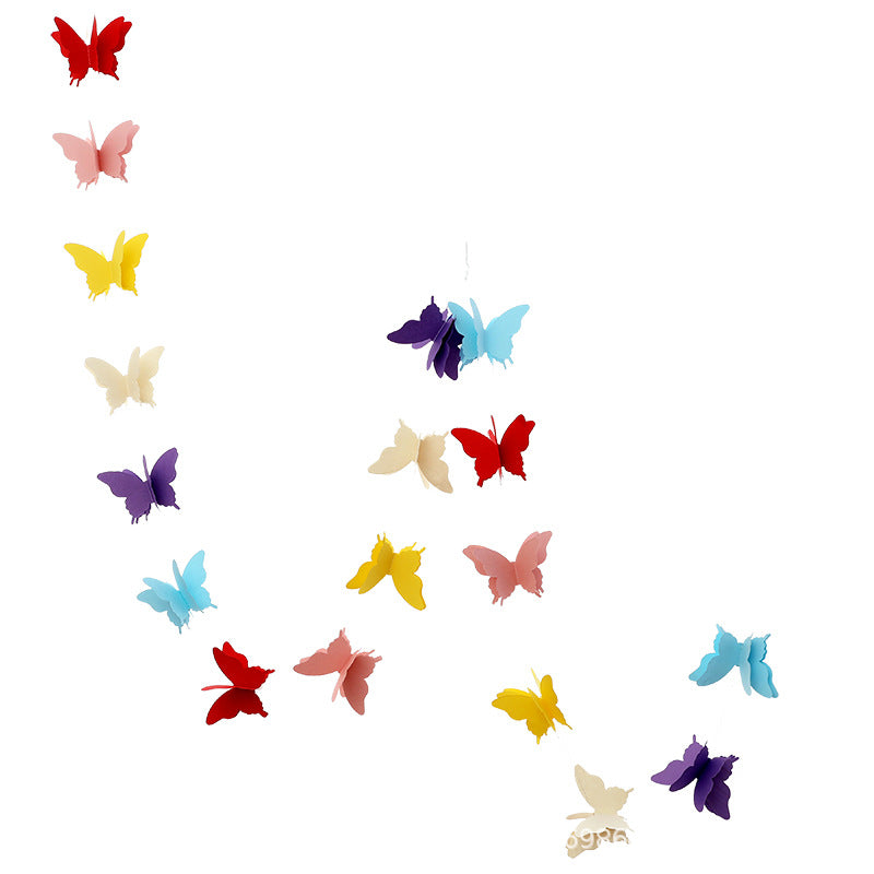 Colourful Paper Butterfly Garland, 2.2 m - product view 1