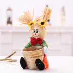 Harvest Scarecrow Doll with Basket Detail, 29 cm - product view 4