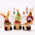 Harvest Scarecrow Doll with Basket Detail, 29 cm - product view 2
