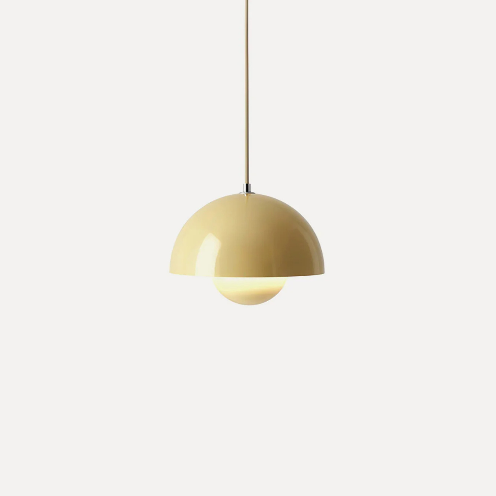 Layered Metal Dome Pendant Light, Mid-Century Style - view 1