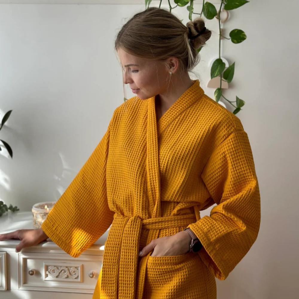 Waffle Bathrobe — product view 1