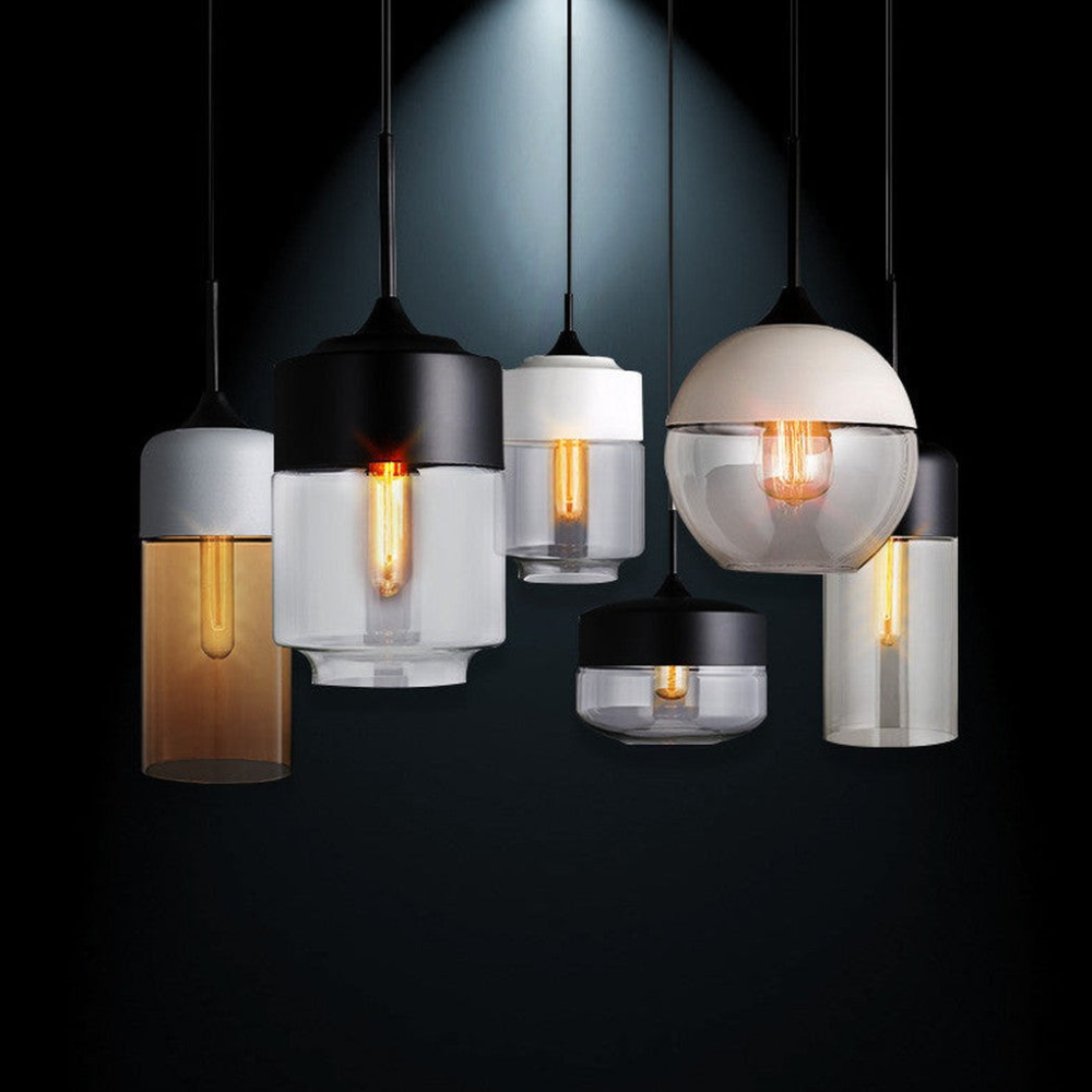 Geometric Glass Pendant Light, Clear or Smoky Finish - view 12