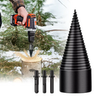 Carbon Steel Wood Splitter Drill Bit with Three Shanks — product view 1