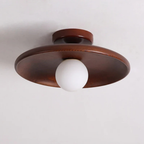 Wood-Shade LED Flush Ceiling Light, Scandinavian Style - view 15