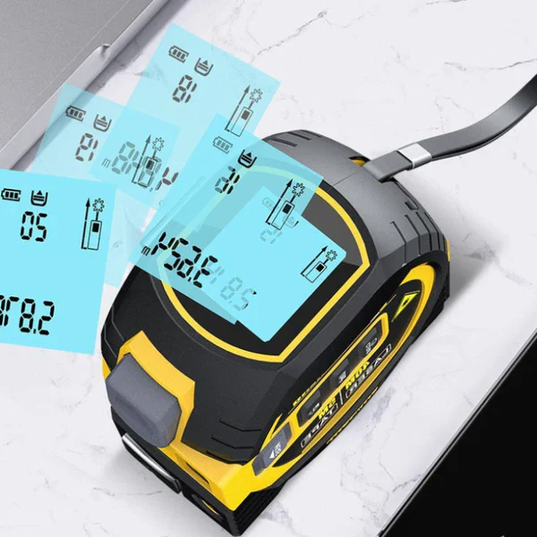3-in-1 Digital Laser Tape Measure with Roller Wheel — product view 2
