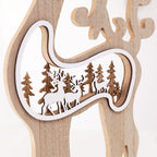 Woodland Cut-Out Wooden Reindeer Figurine, 42.5 cm - product view 3