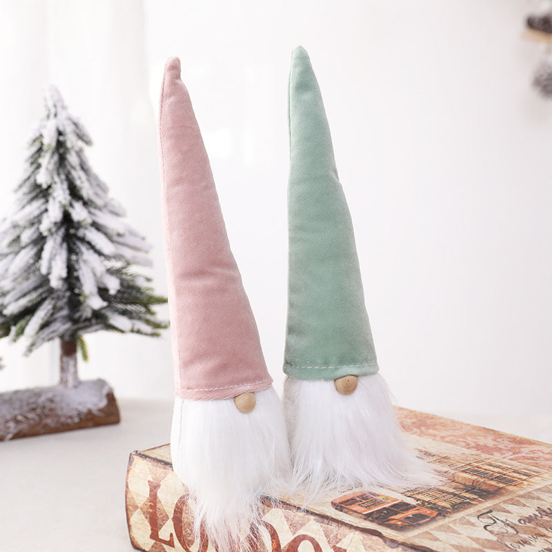 Pink Hat Plush Christmas Gnome Decoration, 38 cm - product view 1