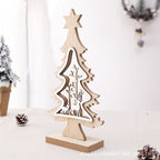Wooden Christmas Tree Table Decoration with Deer, 32 cm - product view 3