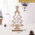 Wooden Christmas Tree Table Decoration with Deer, 32 cm - product view 1