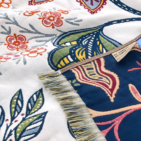 Reversible Floral Cotton Bath Towel – image 13