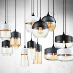 Geometric Glass Pendant Light, Clear or Smoky Finish - view 13