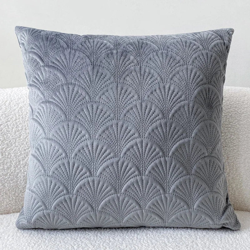 Scallop Pattern Velvet Cushion Cover – image 2