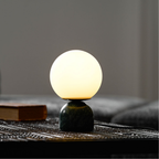 Marble Base Glass Globe Table Lamp, UK Plug - view 13