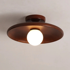 Wood-Shade LED Flush Ceiling Light, Scandinavian Style - view 14