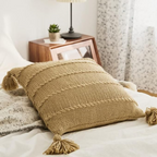 Knitted Tassel Acrylic Cushion Cover – image 7