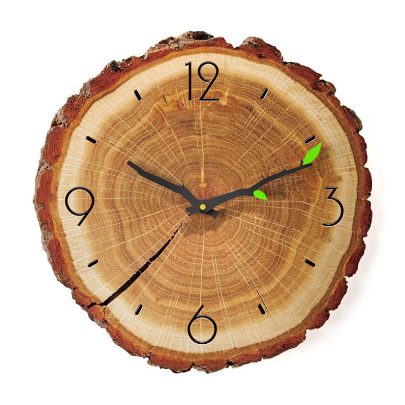 Wood Grain Annual Rings Wall Clock, 30 cm