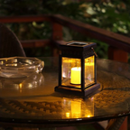 Solar Garden Lantern with Candle or Fairy Light Design - view 5