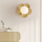 Flower Petal Wall Sconce, Danish Pastel Design - view 6