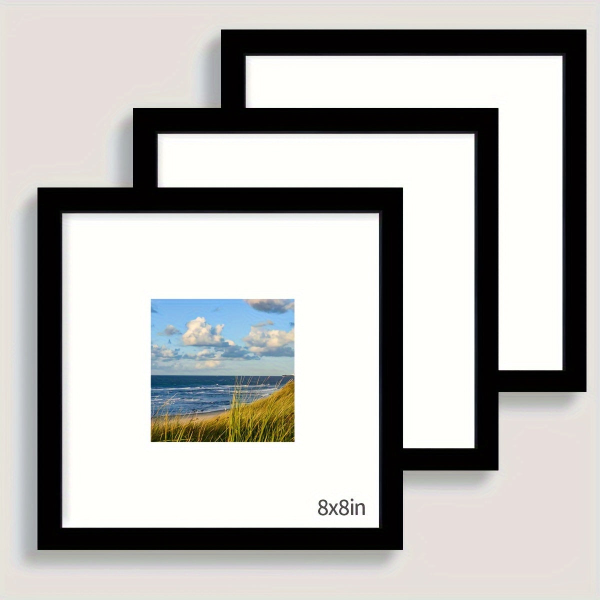 Square Wooden Photo Frames, Set of 3 – product image 7
