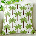 Green Botanical Leaf Cushion Cover – image 8