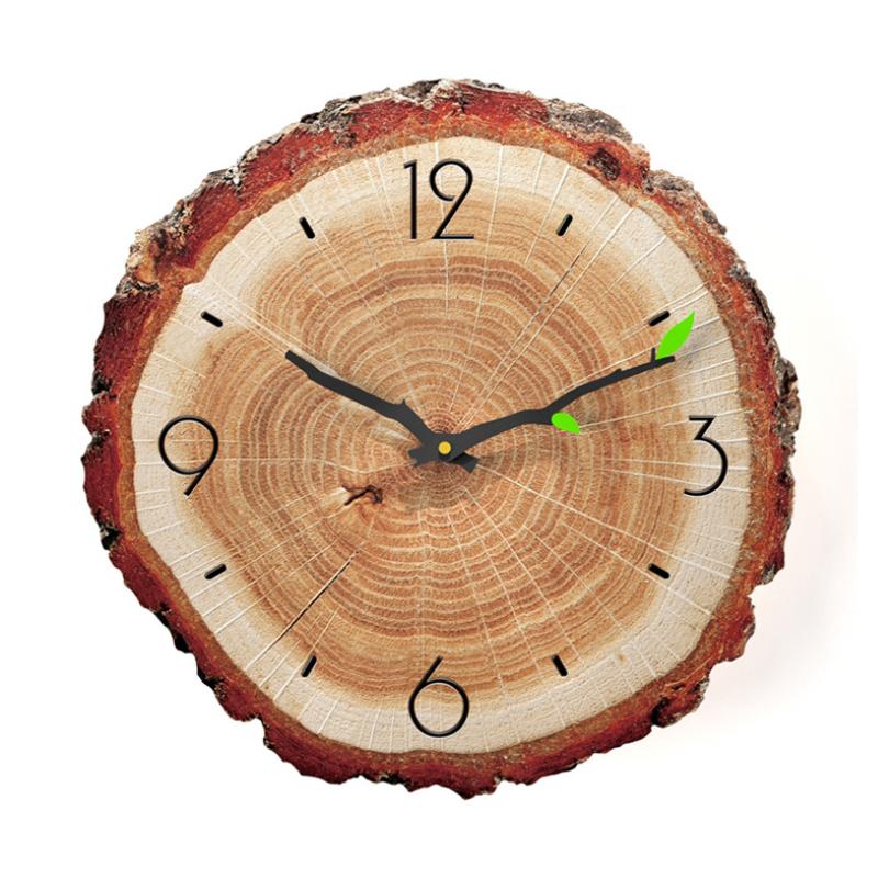 Wood Grain Annual Rings Wall Clock, 30 cm