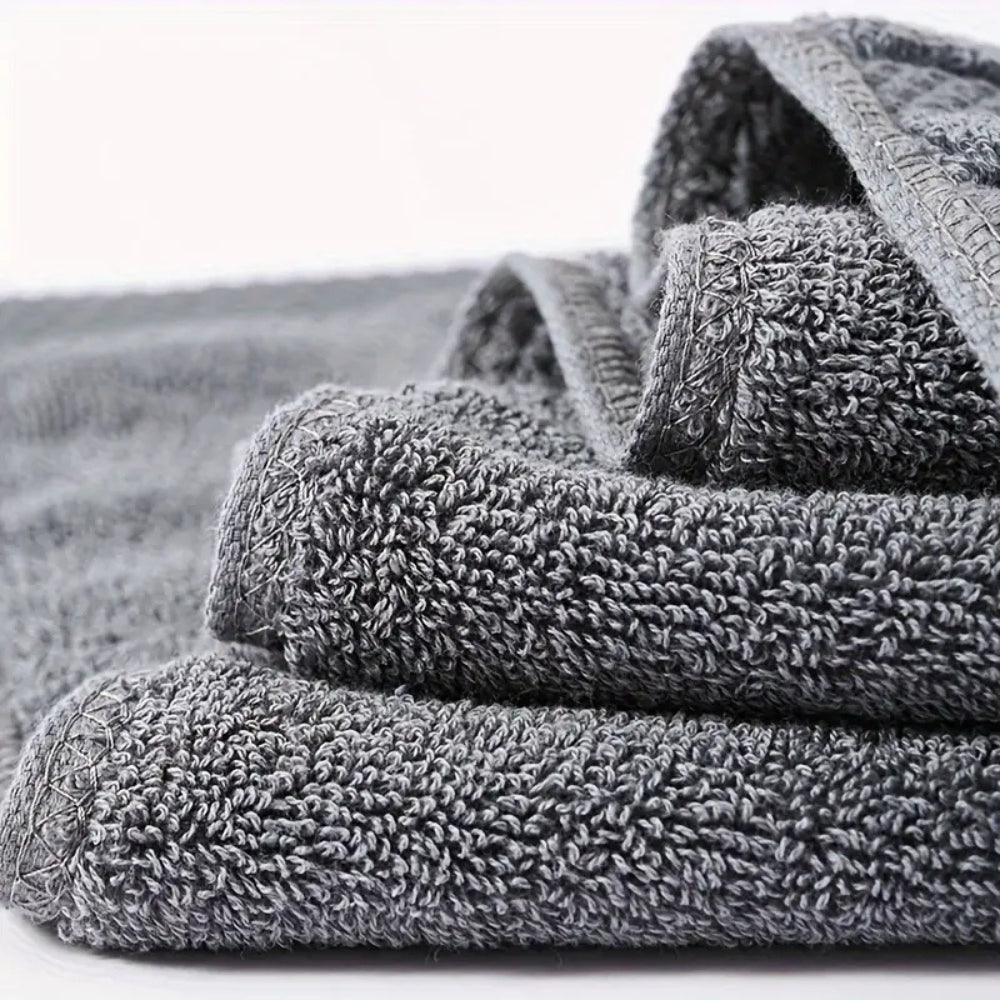 Cotton Bathroom Towel Set – 6 Pieces – image 11