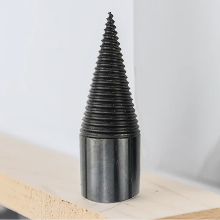 Carbon Steel Wood Splitter Drill Bit with Three Shanks — product view 3
