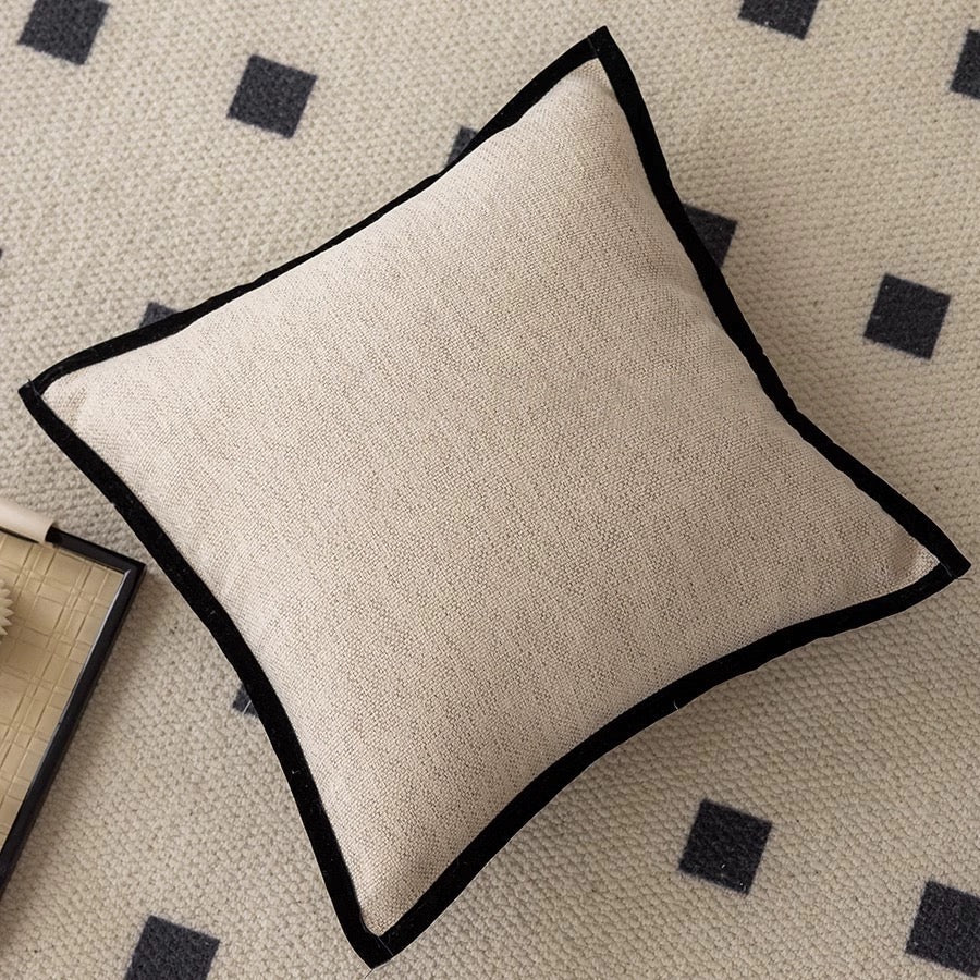 Textured Cotton Blend Cushion Cover – image 7