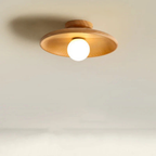 Wood-Shade LED Flush Ceiling Light, Scandinavian Style - view 13