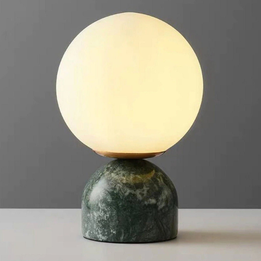Marble Base Glass Globe Table Lamp, UK Plug - view 12