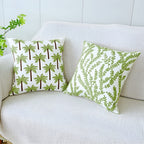 Green Botanical Leaf Cushion Cover – image 4