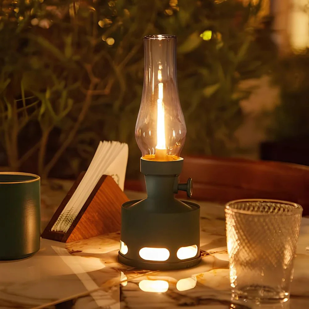 Rechargeable LED Lantern with Glass Chimney, USB-C - view 12