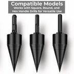 Carbon Steel Wood Splitter Drill Bit with Three Shanks — product view 4