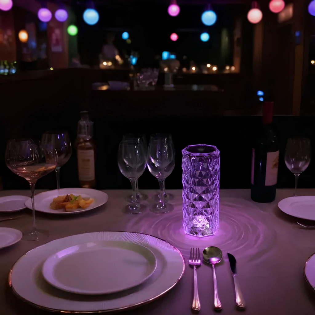 Crystal-Pattern USB-C Table Lamp with Remote, 16 Colours - view 13