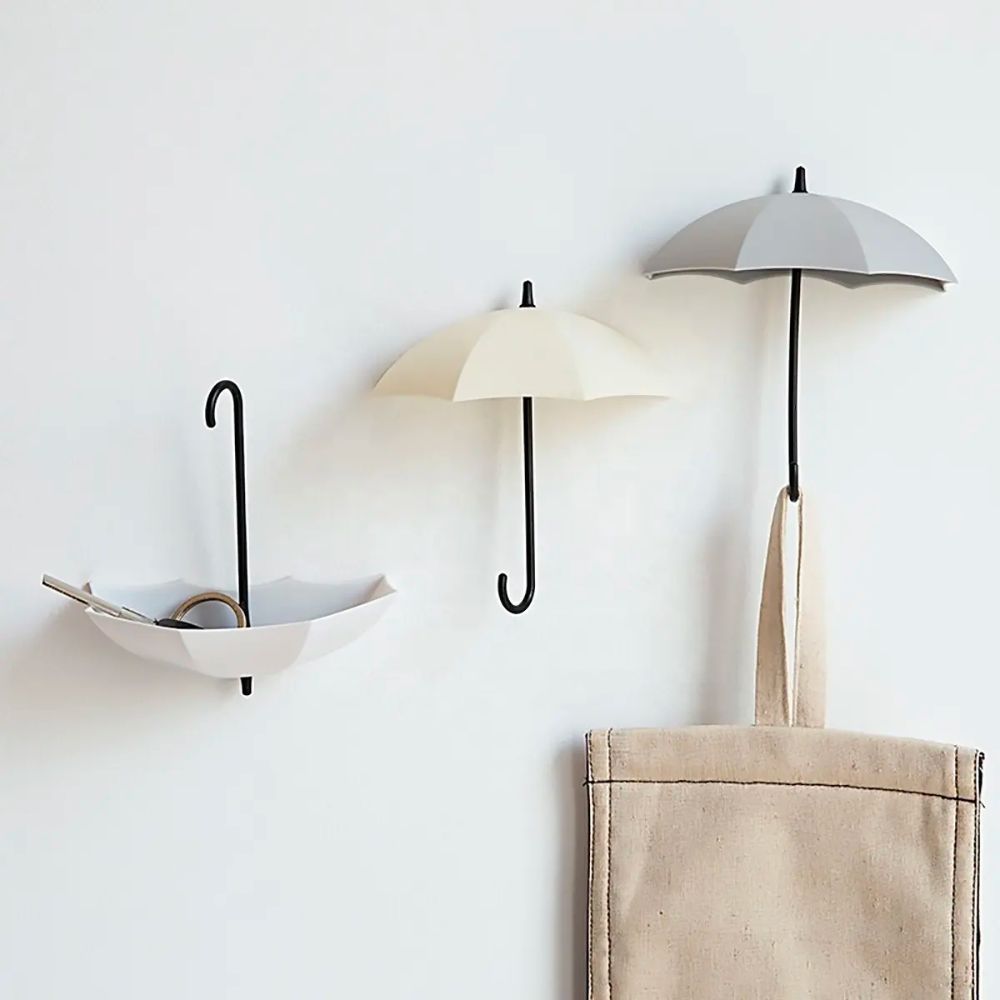 Umbrella Wall Hooks, Set of 3
