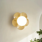 Flower Petal Wall Sconce, Danish Pastel Design - view 4