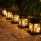 Solar Garden Lantern with Candle or Fairy Light Design - view 3