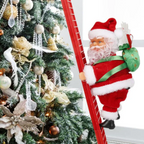 Animated Climbing Santa Decoration with LED Lights and Christmas Music — product view 3