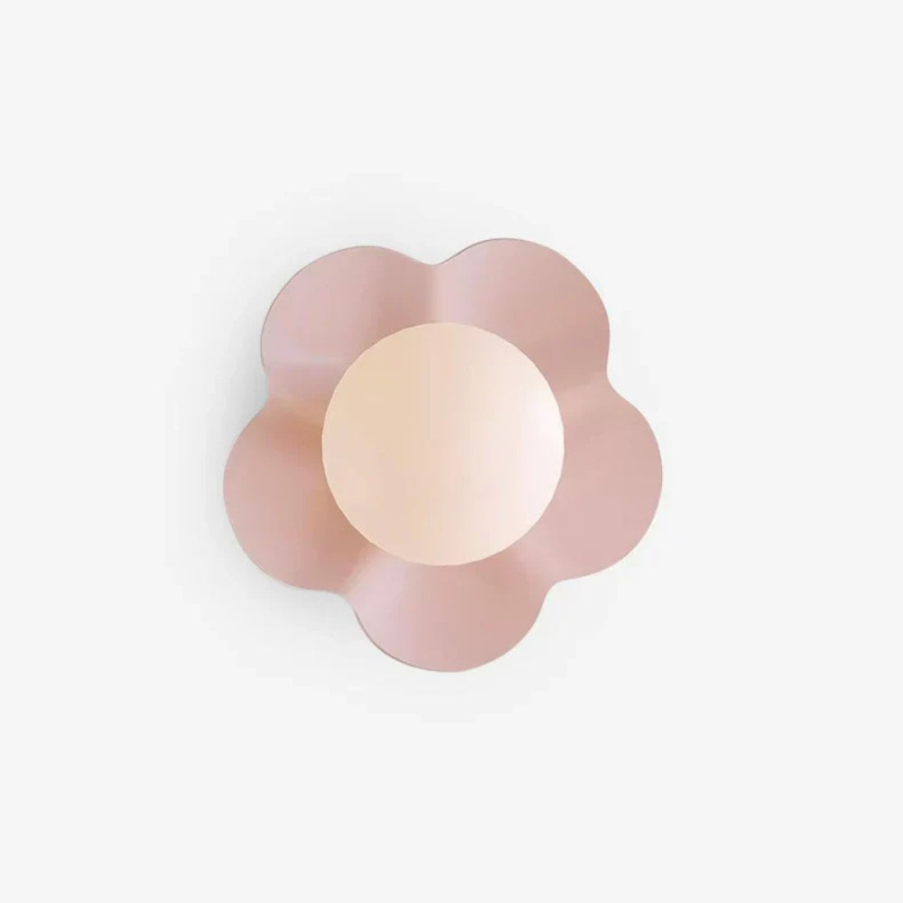 Flower Petal Wall Sconce, Danish Pastel Design - view 17