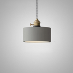 Geometric Concrete Pendant Light with Brass Detail - view 15